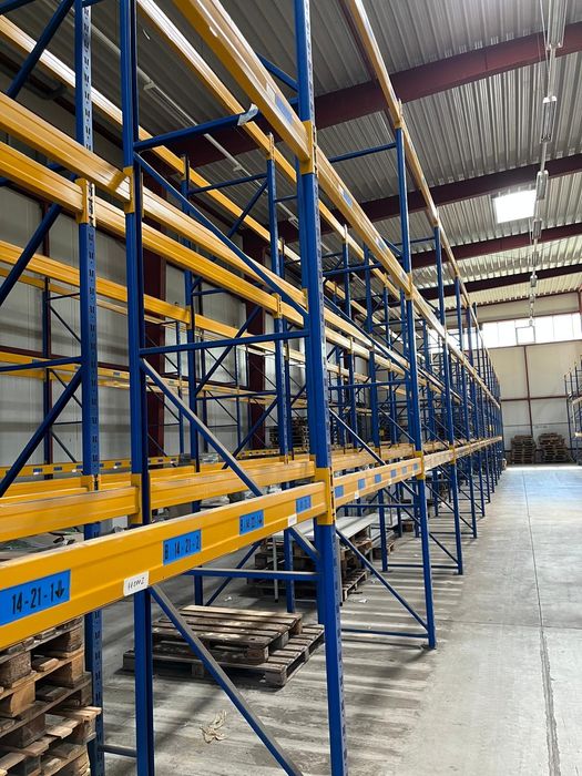 Rafturi Industriale Paleți GERMANIA – Transport & Montaj / Rame 2m-13.5m / Traverse 2.7m-5.7m