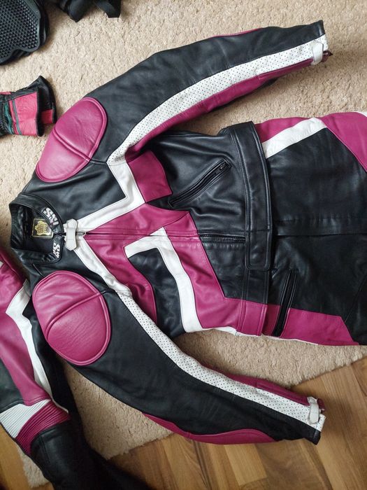 Costum moto IXS din 2 piese,geaca si pantaloni,marime 52