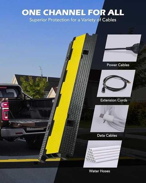 Pod de cabluri CREWORKS, pachet de 3, conducte de cablu cu 2 canale