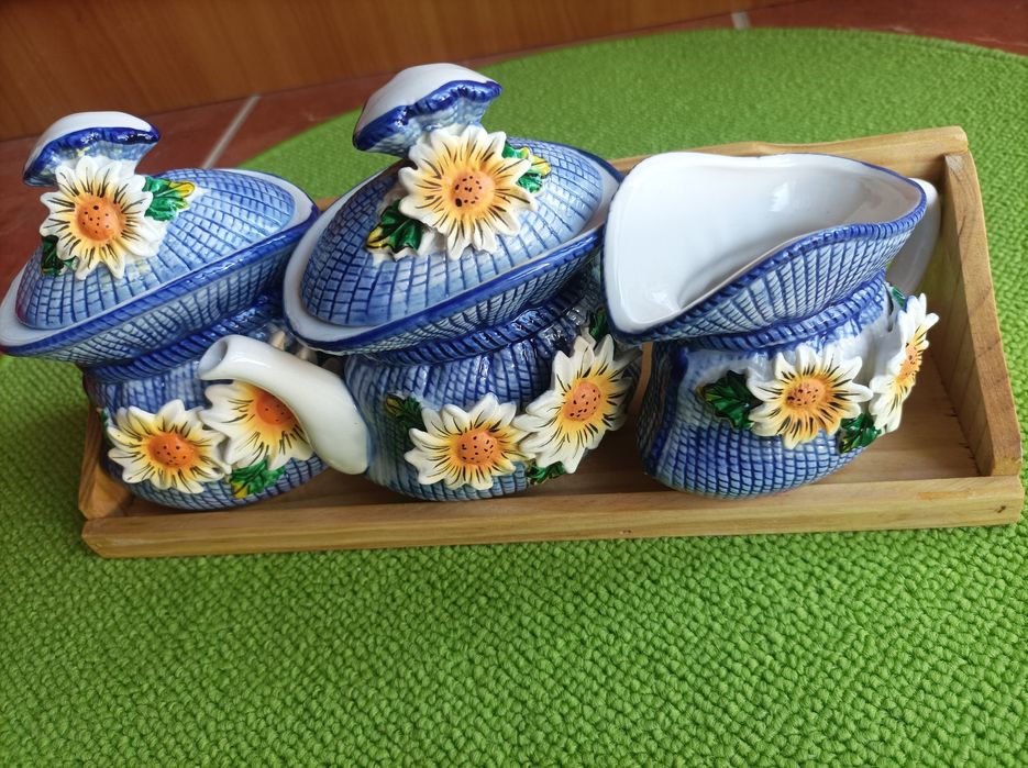 Set cafea, 3 piese, nou