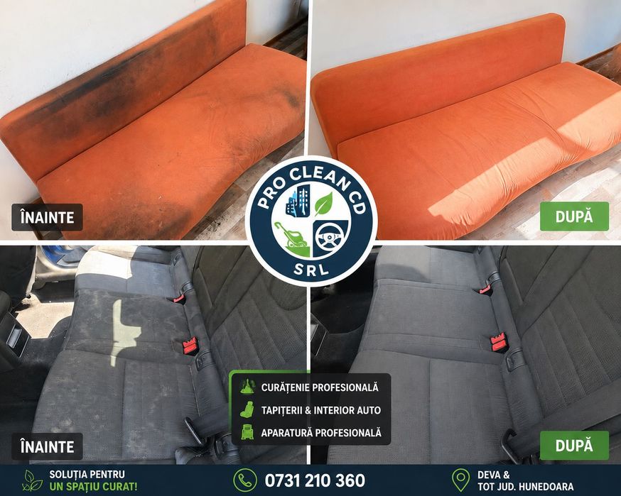 Curățare tapițerii.Canapele,saltele,fotolii,scaune și banchete auto