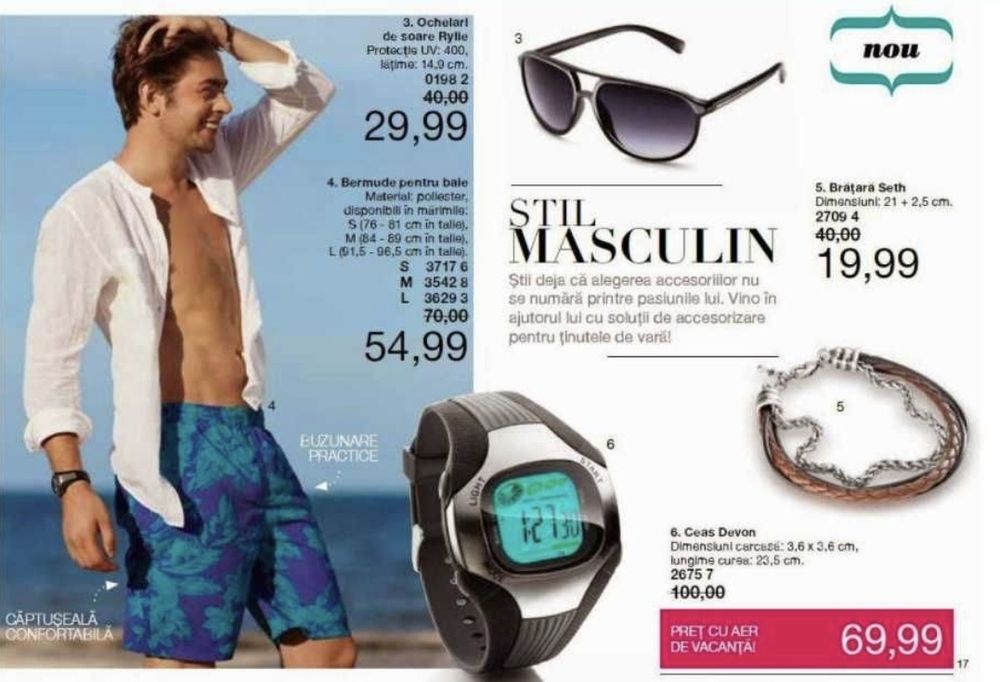 Pantaloni scurti/short/bermude Bay Avon de baie/inot barbatesti mas. S