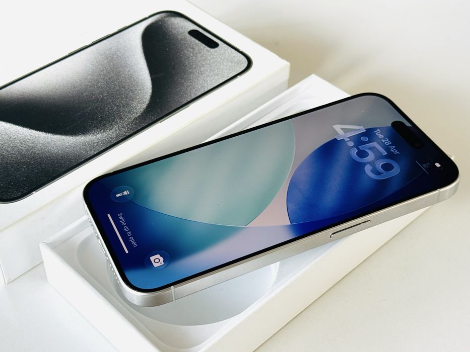 Iphone 15 Pro 512GB White Titanium 96% Батерия! Гаранция 6 месеца
