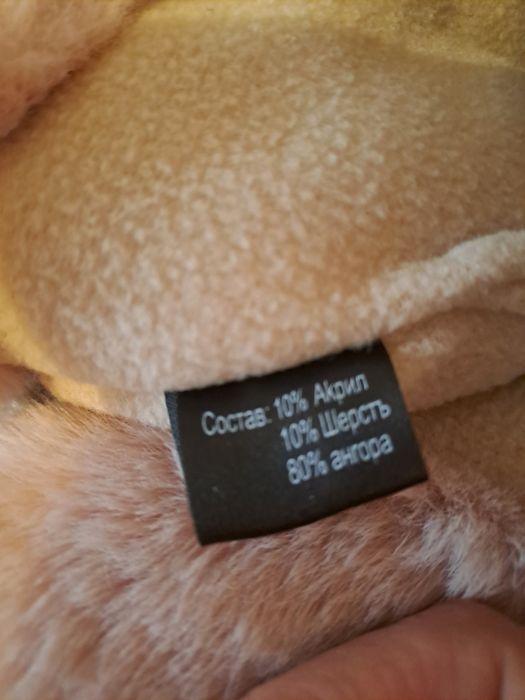 Наборы шапки манишка   капор ангора