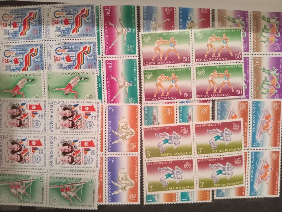 Clasor complet timbre românești NOI MNH (1982-1984) – Peste 440 piese