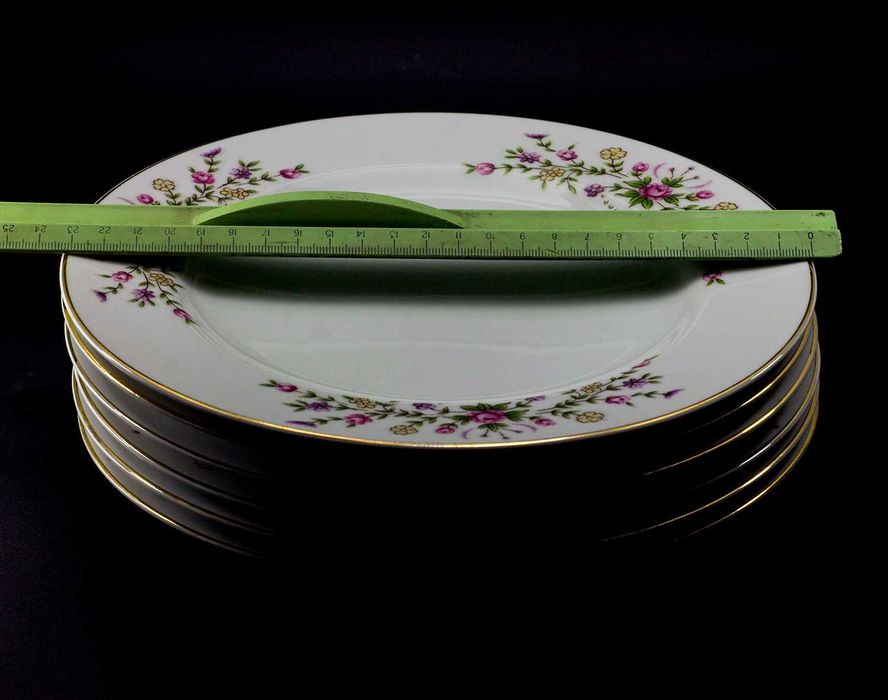 Комплект тарелок с Полевыми цветами. MS CHINA JAPAN (Старая Япония)