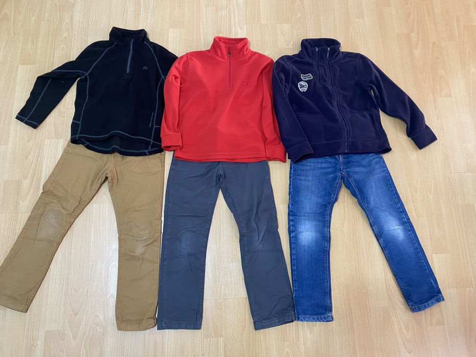Lot / set Pantaloni captusiti + bluza polar