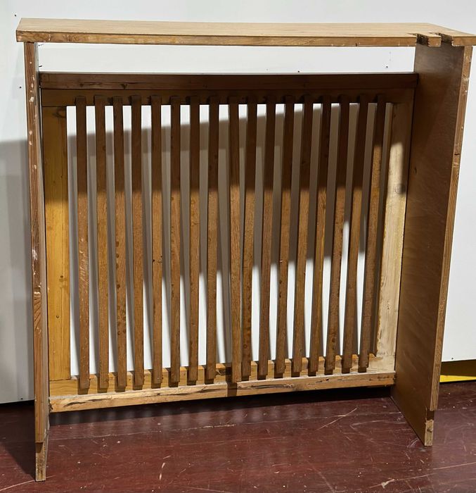 Masca de Calorifer Vintage din Lemn 84x25 cm; Panou decorativ