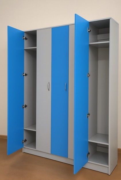 Шкаф для одежды пятисекционный  пепел