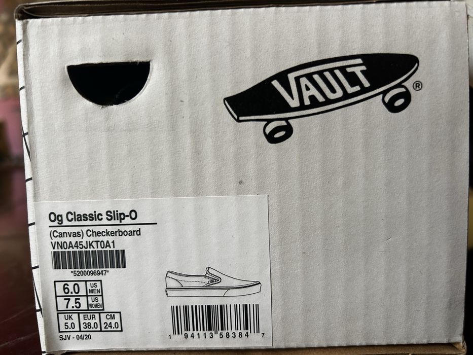 Vans Vault OG Classic Slip-On Checkerboard - 38 номер