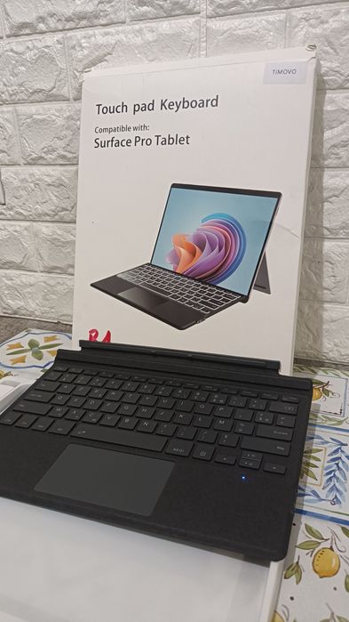 Tastatură TiMOVO AZERTY,iluminare,Microsoft Surface Pro 7/6/4/3