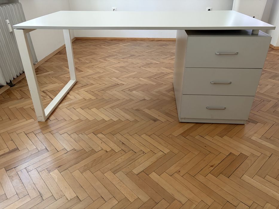 Офис бюро 160x80 см с шкаф и 3 чекмеджета