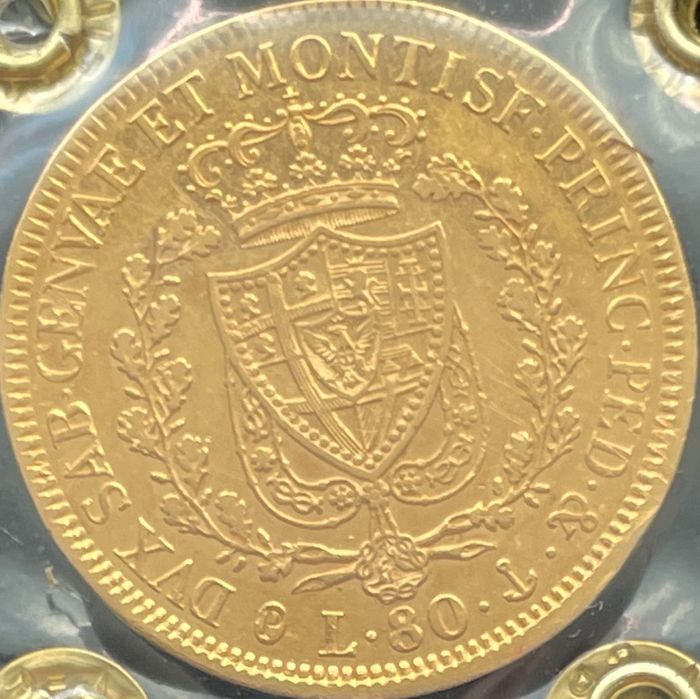 Златна монета Карло Феличе ди Савоя