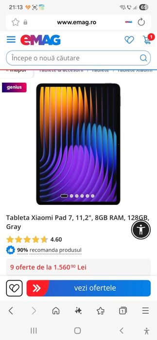 Vind 2 tablete Lenovo Tab Pen ,12.7 inci și xiaomi  Pad7 11,2