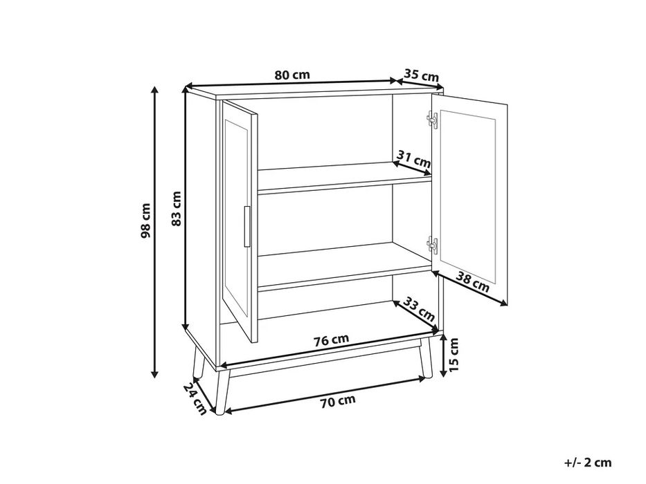 NOU Dulap pantofar PEROTE, ratan, maro
