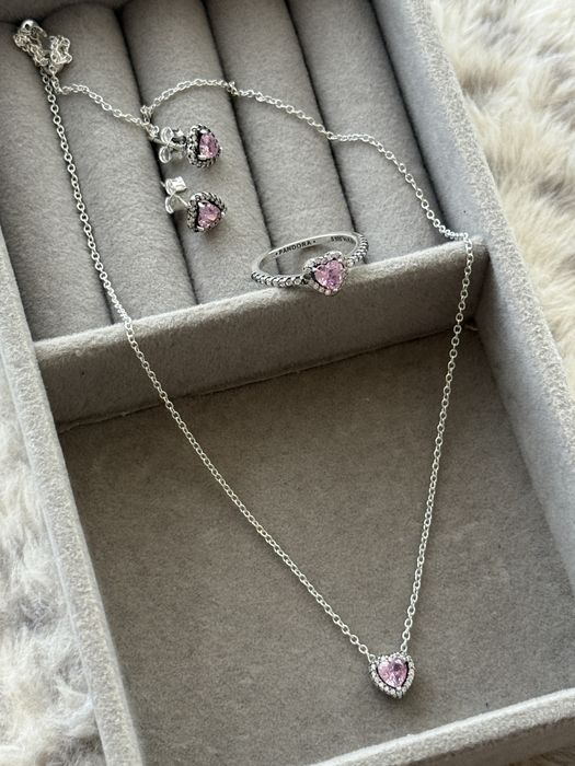 Pandora set argint 925 pink edition