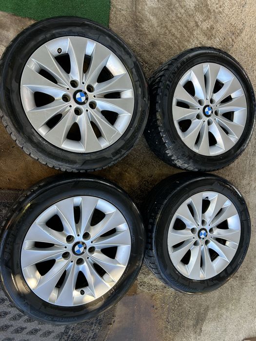 5x112 17 за BMW E60 61 7,5j ET 20 със летни гуми 7мм hankook