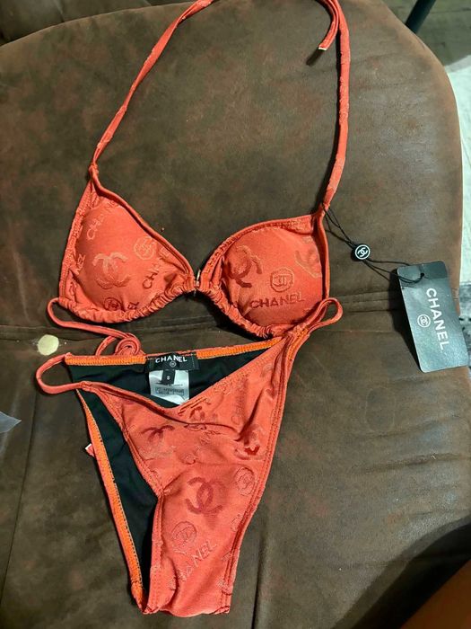 Clothes Chanel Costum baie Channel Maro albastru , alb marimea S,L, M
