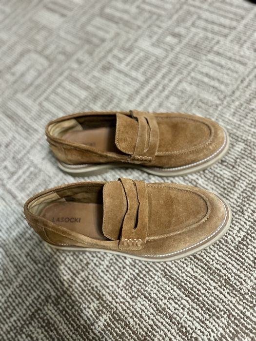 Mocasini maro  piele intoarsa