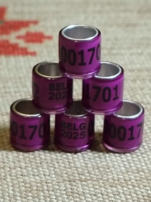 Пожизнени пръстени  2026 г. за гълъби,папагали и други видове птици