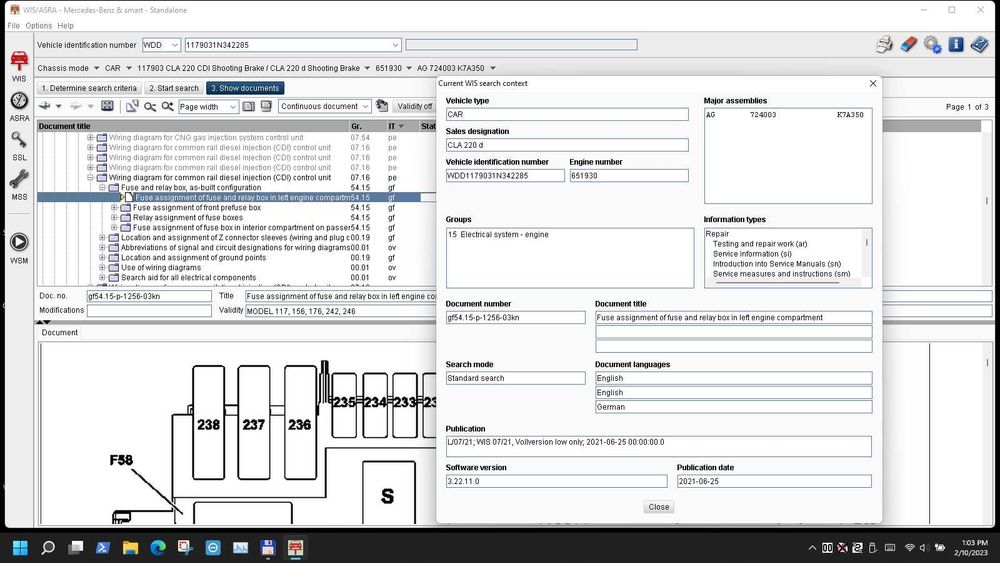 Interfata diagnoza codari Mercedes si SSD 256 Xentry DTS Vediamo WIS