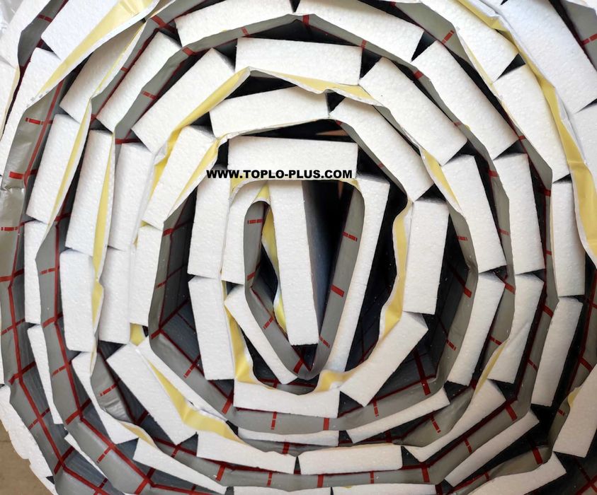 Изолация за подово отопление с фолио Такер плоча 30мм