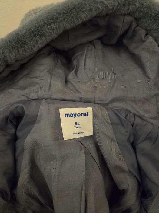 Paltonas Mayoral albastru 74cm - 86 cm