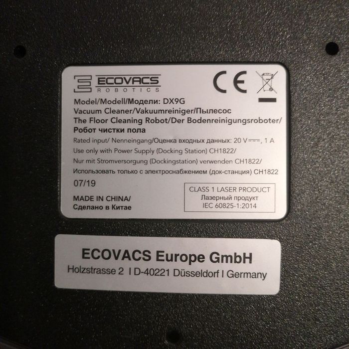 Aspirator robot deebot ecovax ozmo  cu aplicatie