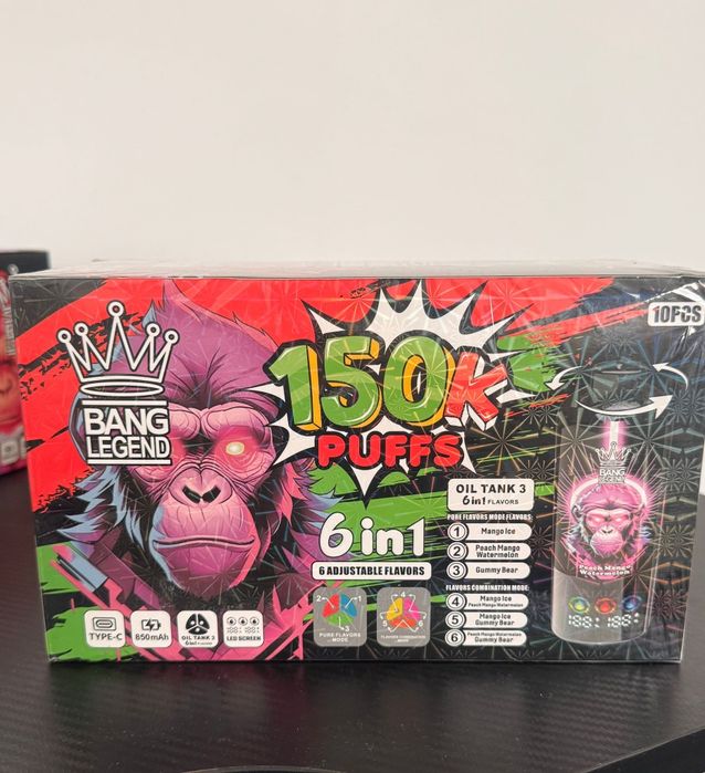 Vape 150k puffs 6 in 1