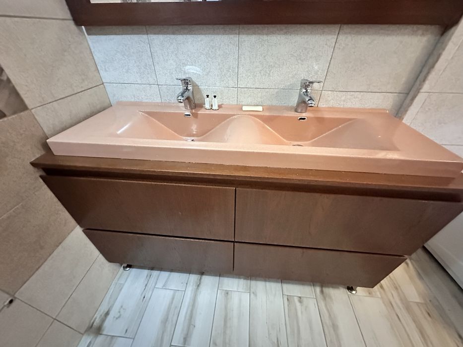 Vand chiuveta dubla si oglinda set