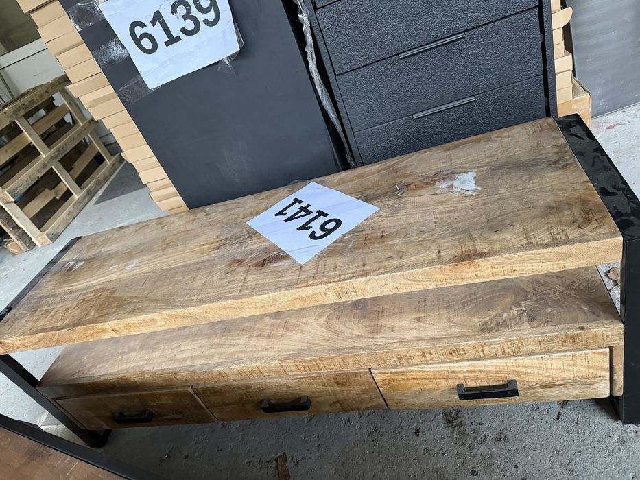 Шкаф от метал и дърво. Холандско производство