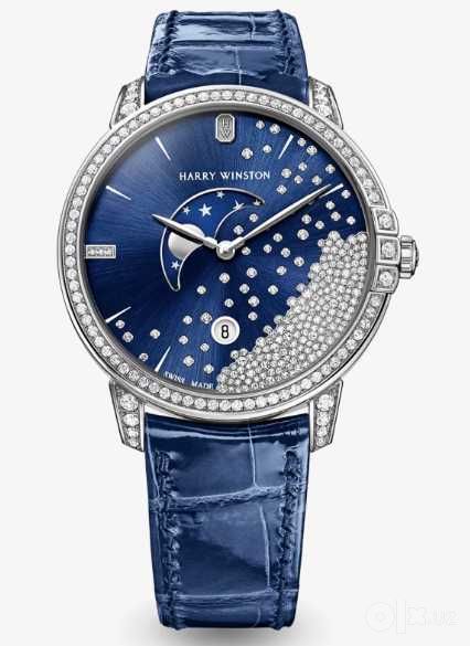 Harry Winston Midnight Diamond Drops 39mm