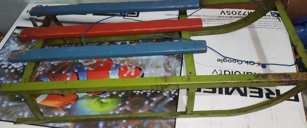 Санки советские металлические крепкие. Большие.