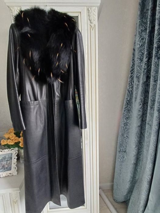 Австрийский кожаный плащ