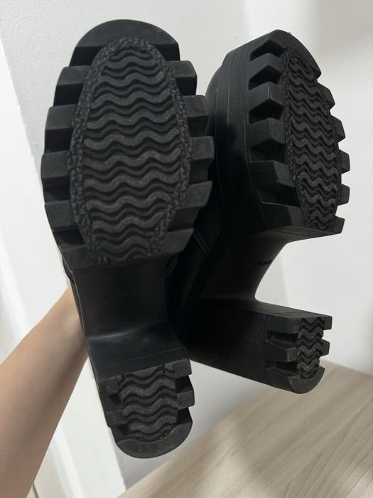 Сапоги осень/весна на платформе и каблуке