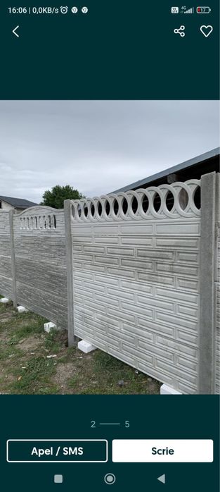 Garduri beton (placi)