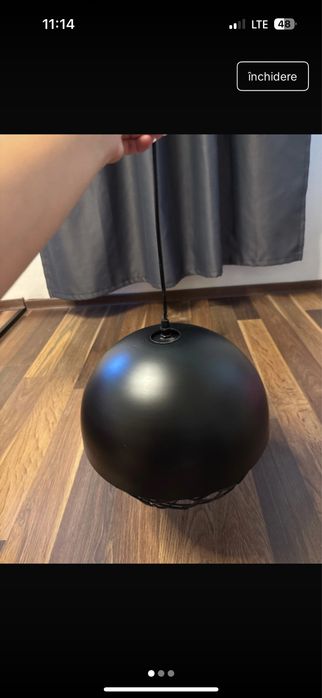 Set lampadar dublu cu inca Doua aplice simple+ cadou lampa neagra