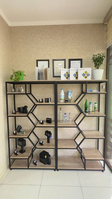 Лофт мебель стеллаж шкаф полки этажерка офисный и декаративный