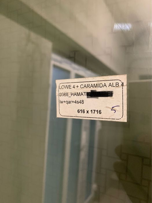 Sticlă tripan pentru usă din termopan