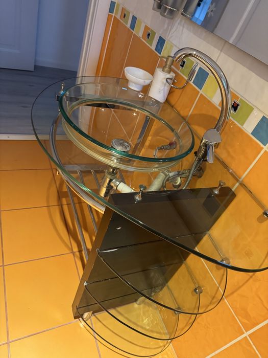 Chiuveta sticla + oglinda