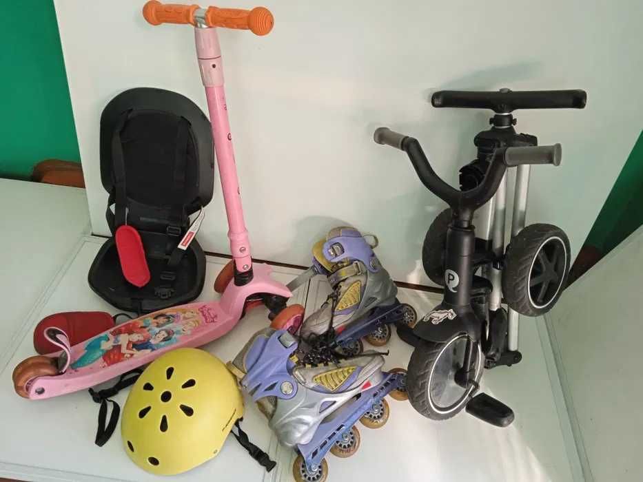 Фирменный Велосипед, Шлем , Коньки , Доска , Стол Складной, Самокаты
