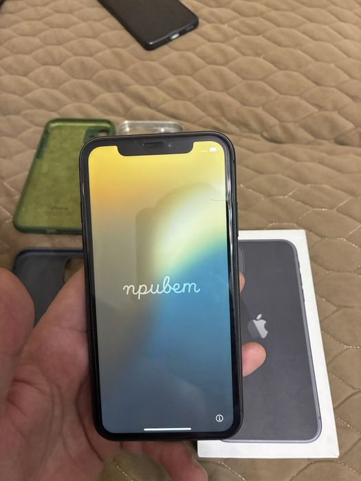 Iphone 11 черный 64 гб 75%
