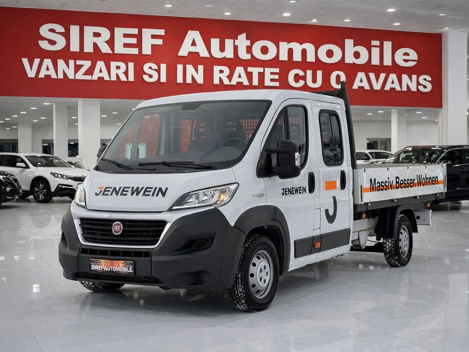 Fiat Ducato Doka, 8 locuri, Cabina dubla, platforma, Garantie 12 luni
