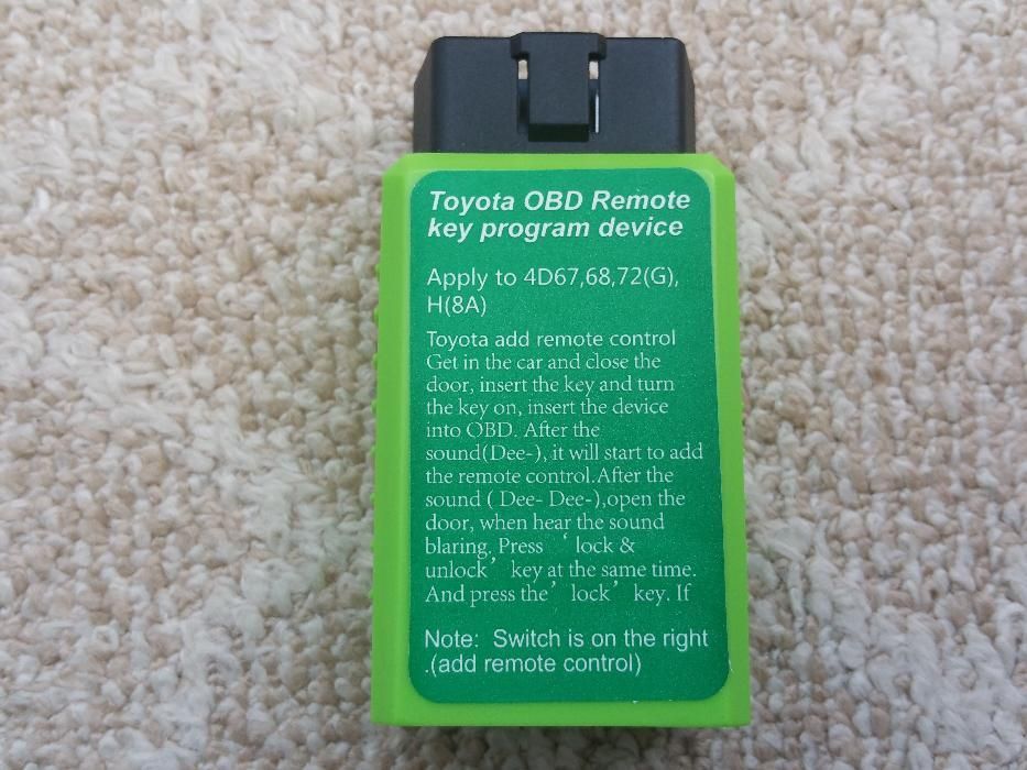 Programator chei Toyota prin OBD Toyota G, H Chip 4D67 68 72(G) H(8A)