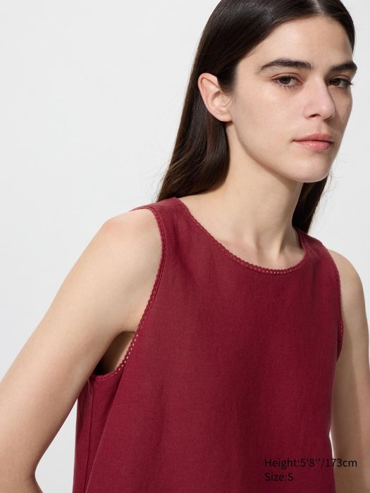 Uniqlo новое платье лен