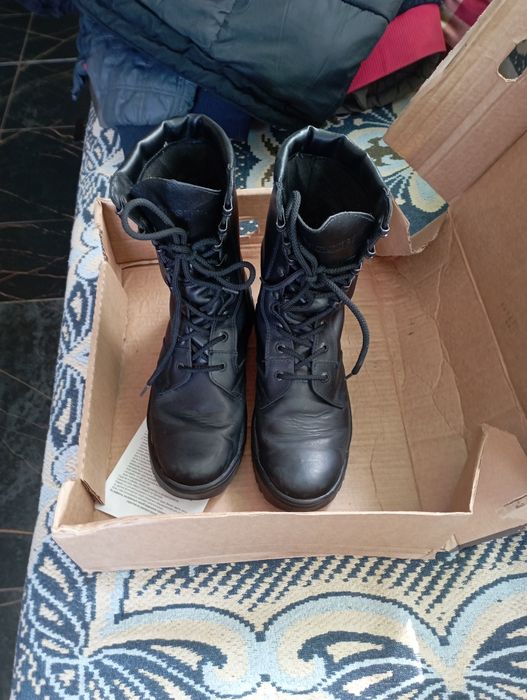 Берцы кожаные димисизонные