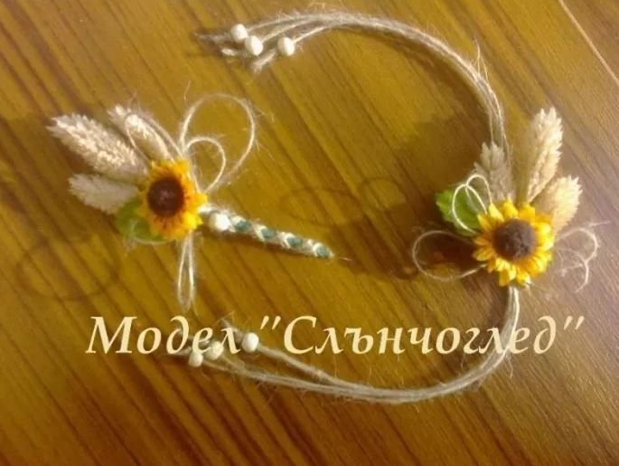 По поръчка: бутониери, късметчета, сватбена украса за кола/чаши и тн