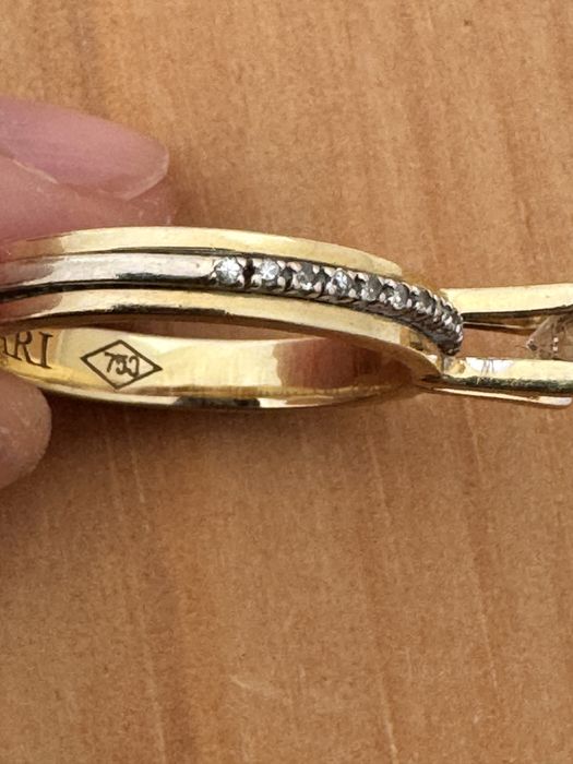 Золотое кольцо “Bvlgari” 750 проба