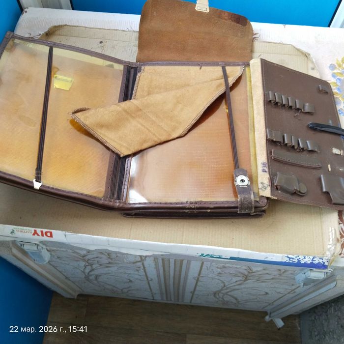 Сумка полевая б/у, кожа, СССР