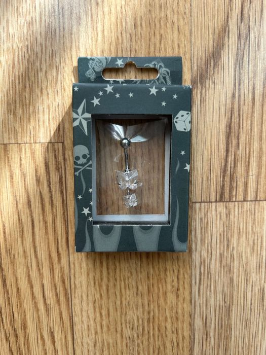 Сребърни обеци за пъп проба 925